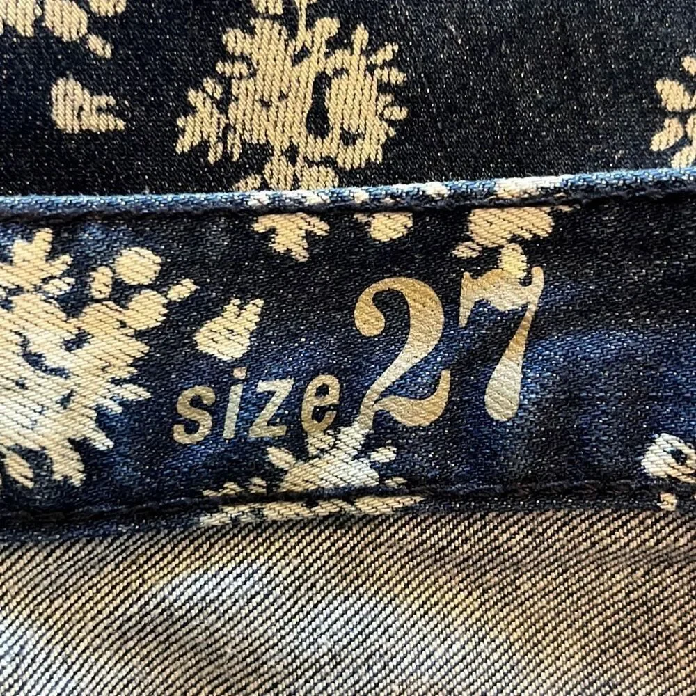 J.Crew Floral Print Cropped Matchstick Jeans Size 27‎